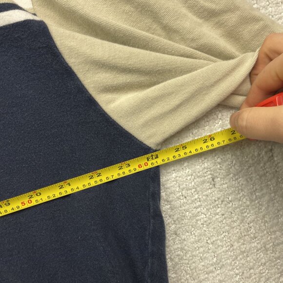 Nautica Blue Sail XL Mens Striped Long Sleeve Rugby Polo Shirt Color Block - Picture 6 of 12